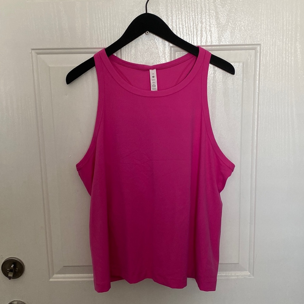 Lululemon Align Waist-Length Racerback, Sonic Pink, Size 20 - Picture 1 of 5